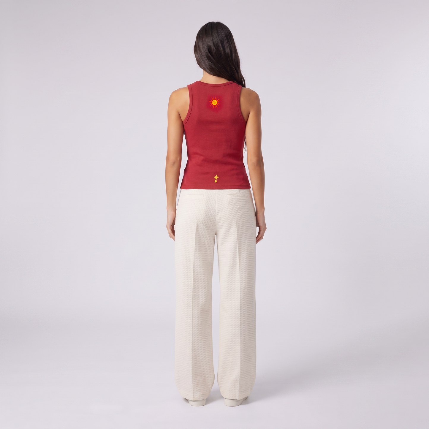 Sun and Moon highneck tank top