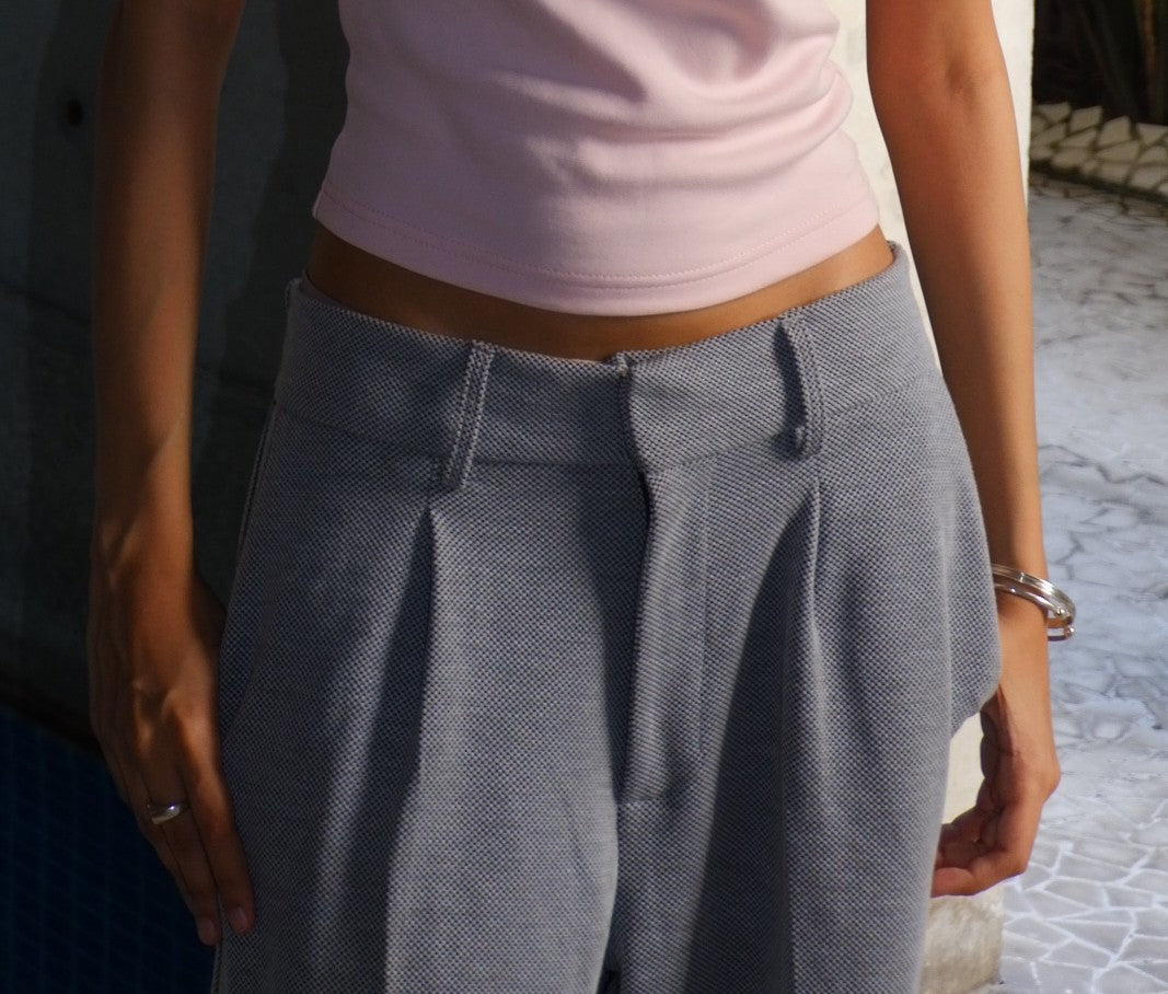 Gray Pleated Sweats pants
