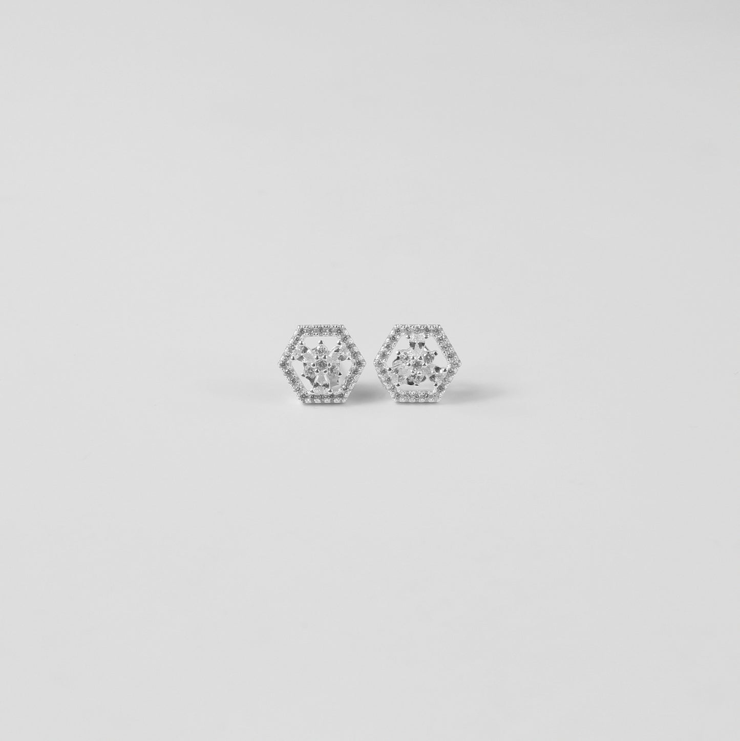 Hexa Halo Ear Studs