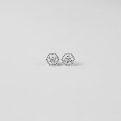 Hexa Halo Ear Studs