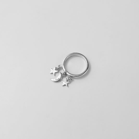 Moonbeam Charm Ring