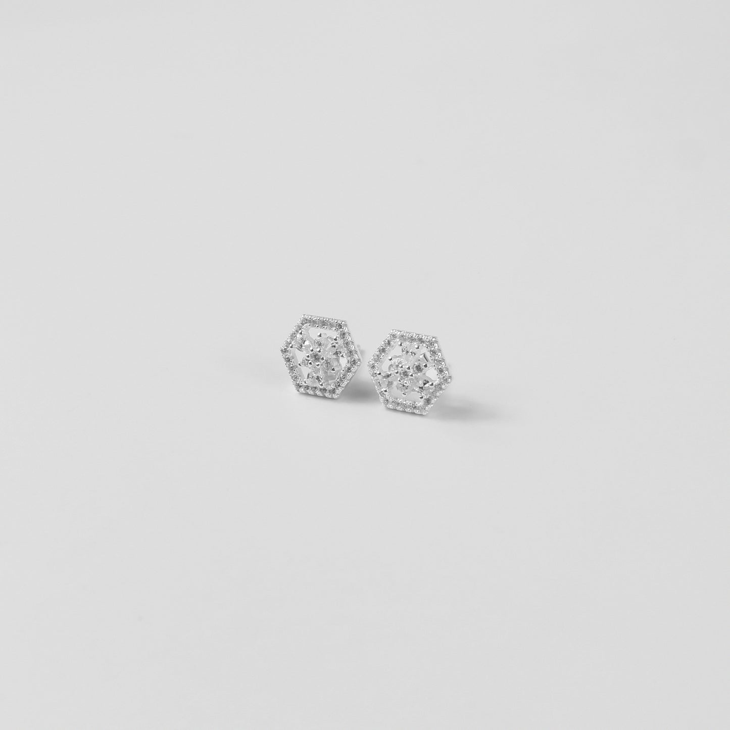 Hexa Halo Ear Studs