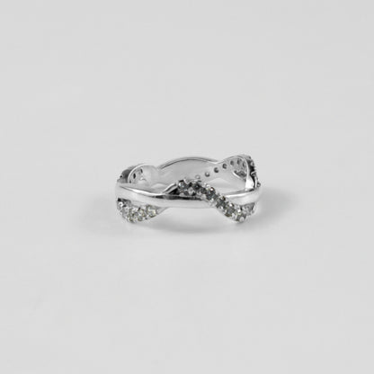 Twilight Twirl Silver Ring