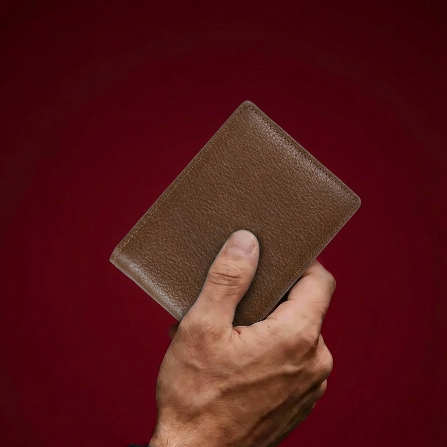 Pure Grain Wallet (Saddle Brown)