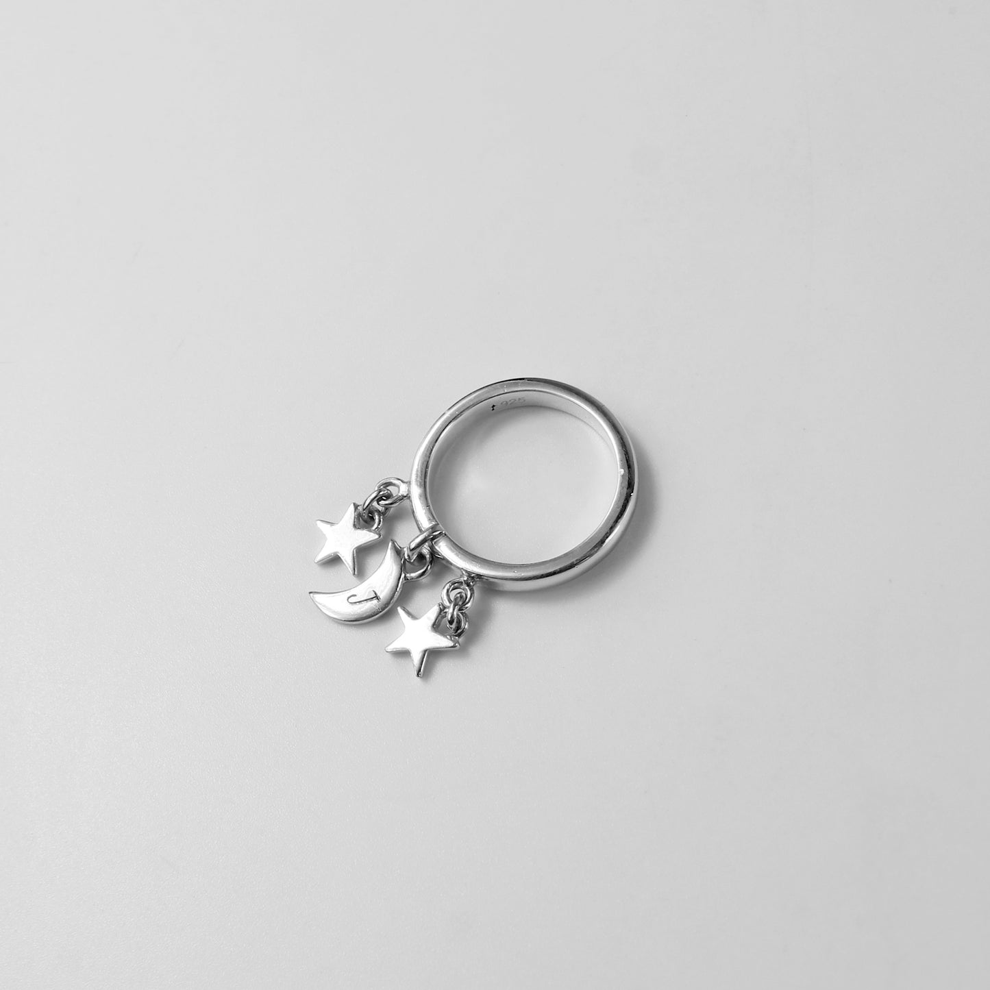 Moonbeam Charm Ring