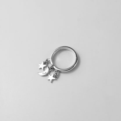 Moonbeam Charm Ring