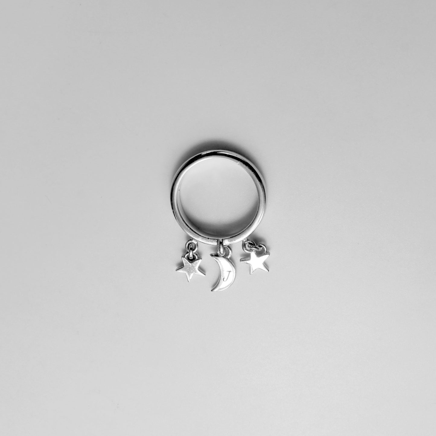 Moonbeam Charm Ring