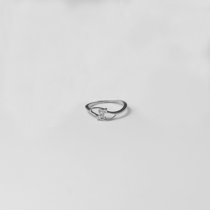 Solitaire Crown Ring