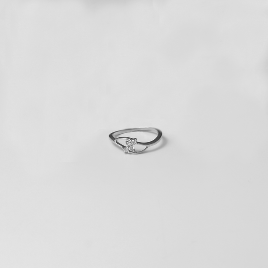 Solitaire Crown Ring