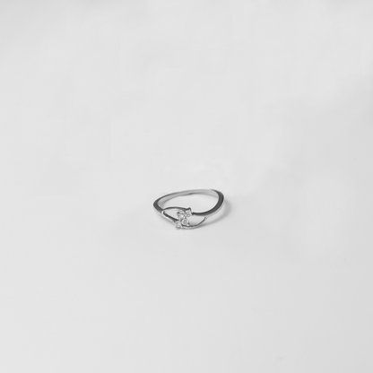 Solitaire Crown Ring