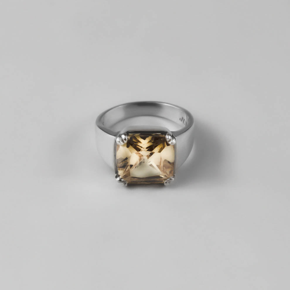 Brass Sunflare Bold Ring