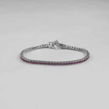 Linear Elegance Tennis Bracelet
