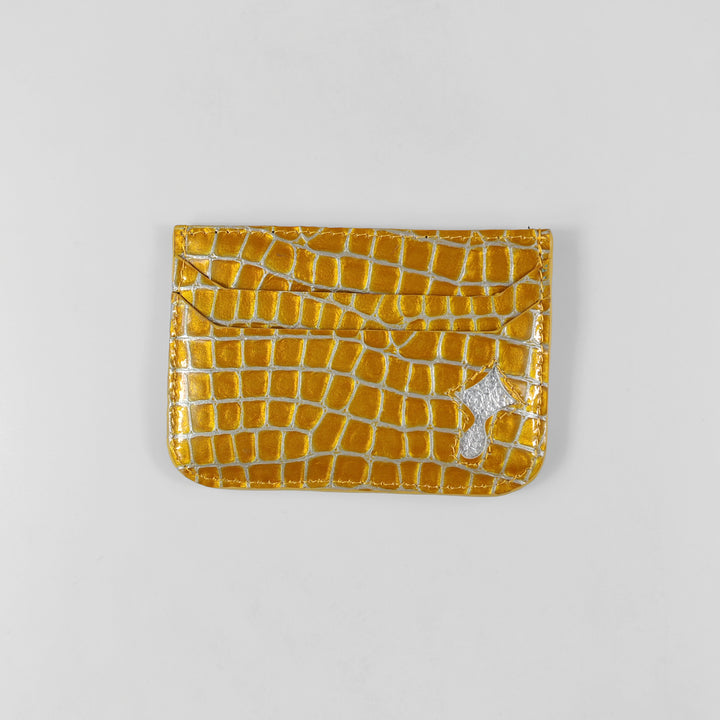 Juice Scarlet Croc Card Holder (Yellow)
