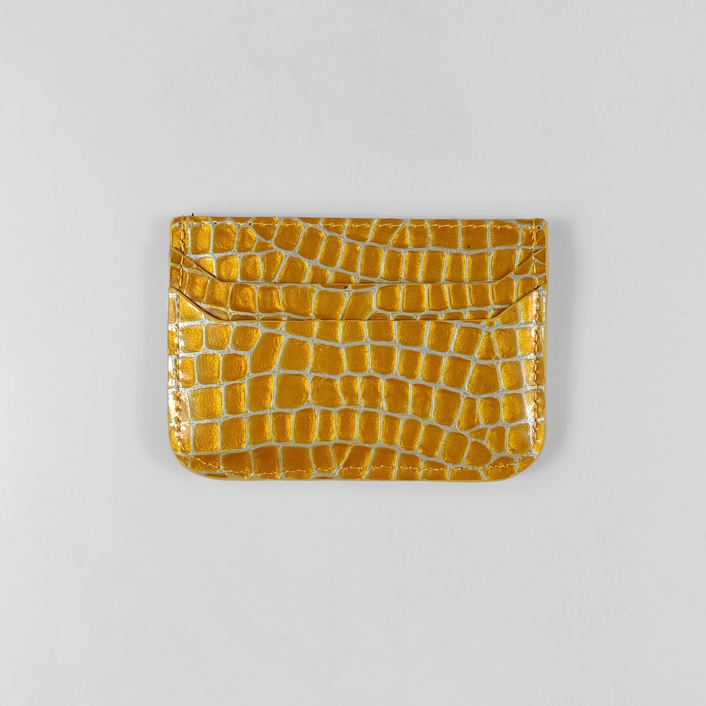 Juice Scarlet Croc Card Holder (Yellow)