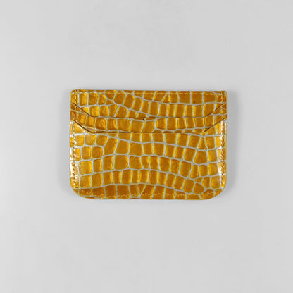 Juice Scarlet Croc Card Holder (Yellow)