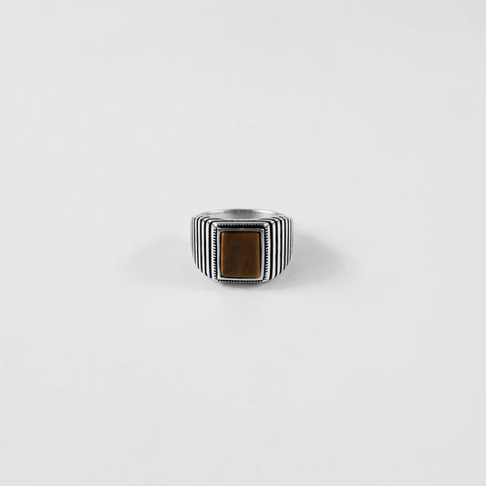 Rustic Baroque Band Ring
