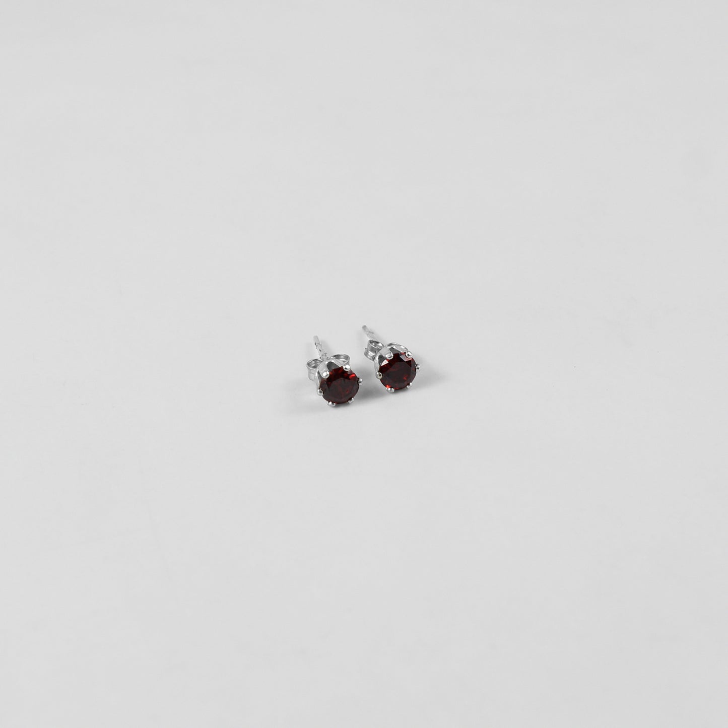 Garnet Radiance Ear Studs