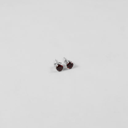Garnet Radiance Ear Studs