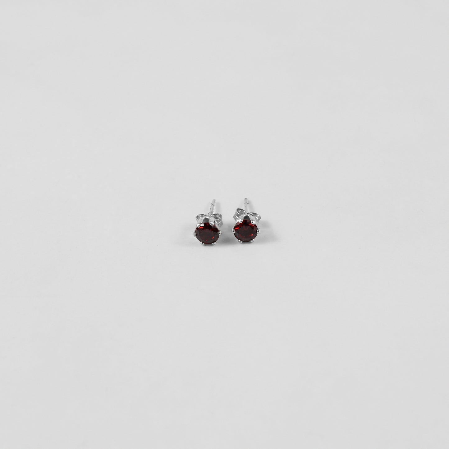Garnet Radiance Ear Studs
