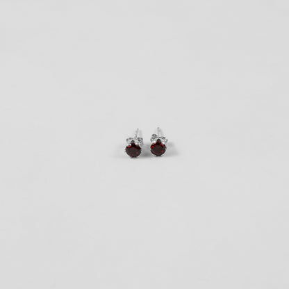Garnet Radiance Ear Studs