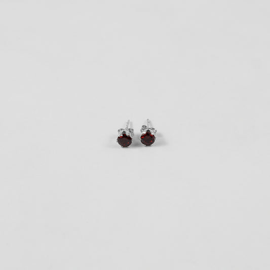 Garnet Radiance Ear Studs