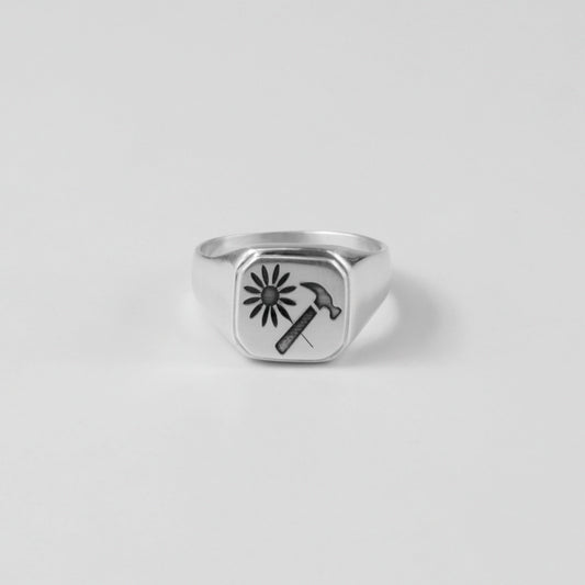 Hammer & Bloom Ring
