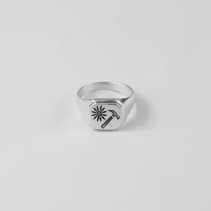 Hammer & Bloom Ring