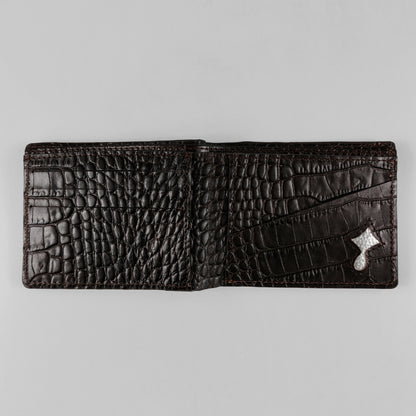 Regal CrocLine Wallet (Dark Brown)