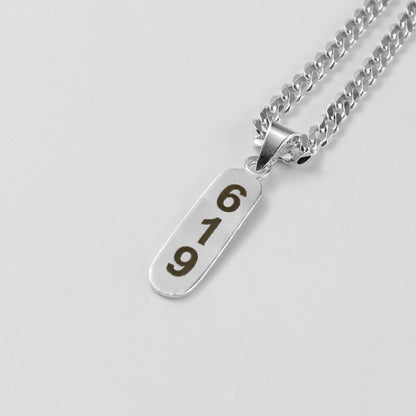 Engraved 619 Keepsake Pendant