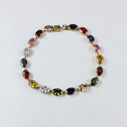 Round Gemstone Necklace