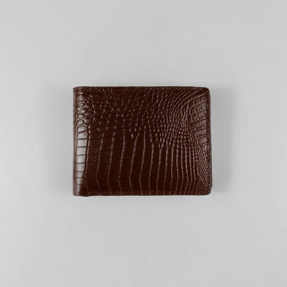Regal CrocLine Wallet (Cognac Brown)