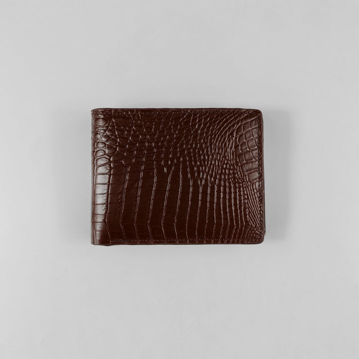 Regal CrocLine Wallet (Cognac Brown)