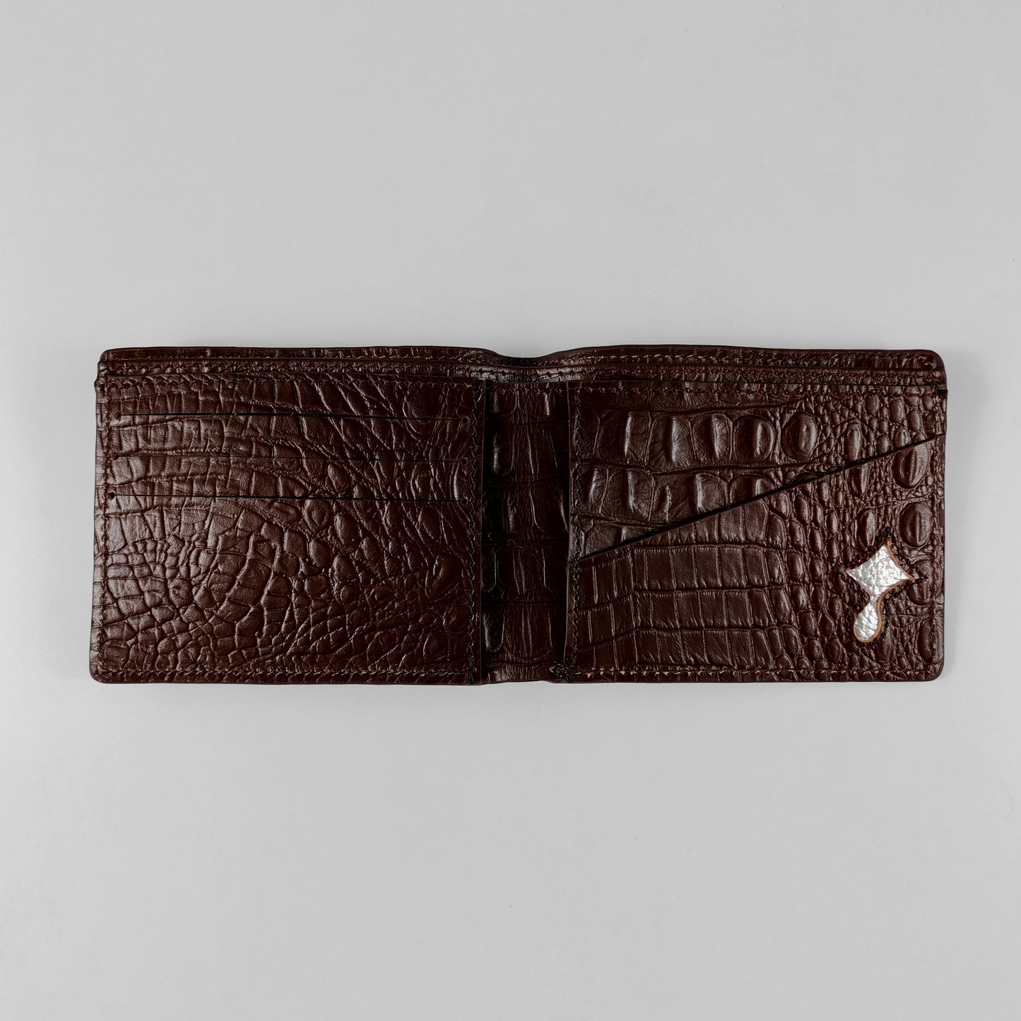 Regal CrocLine Wallet (Cognac Brown)