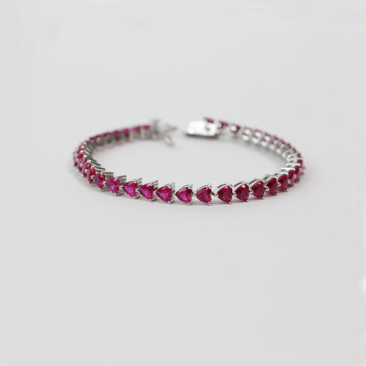 Amour Tennis Bracelet