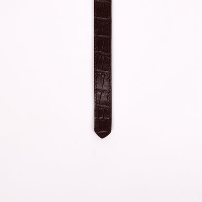Antique Brass Buckle Belt  (Cognac Brown)