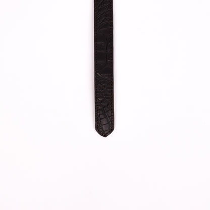 Antique Brass Buckle Belt (Dark Brown)