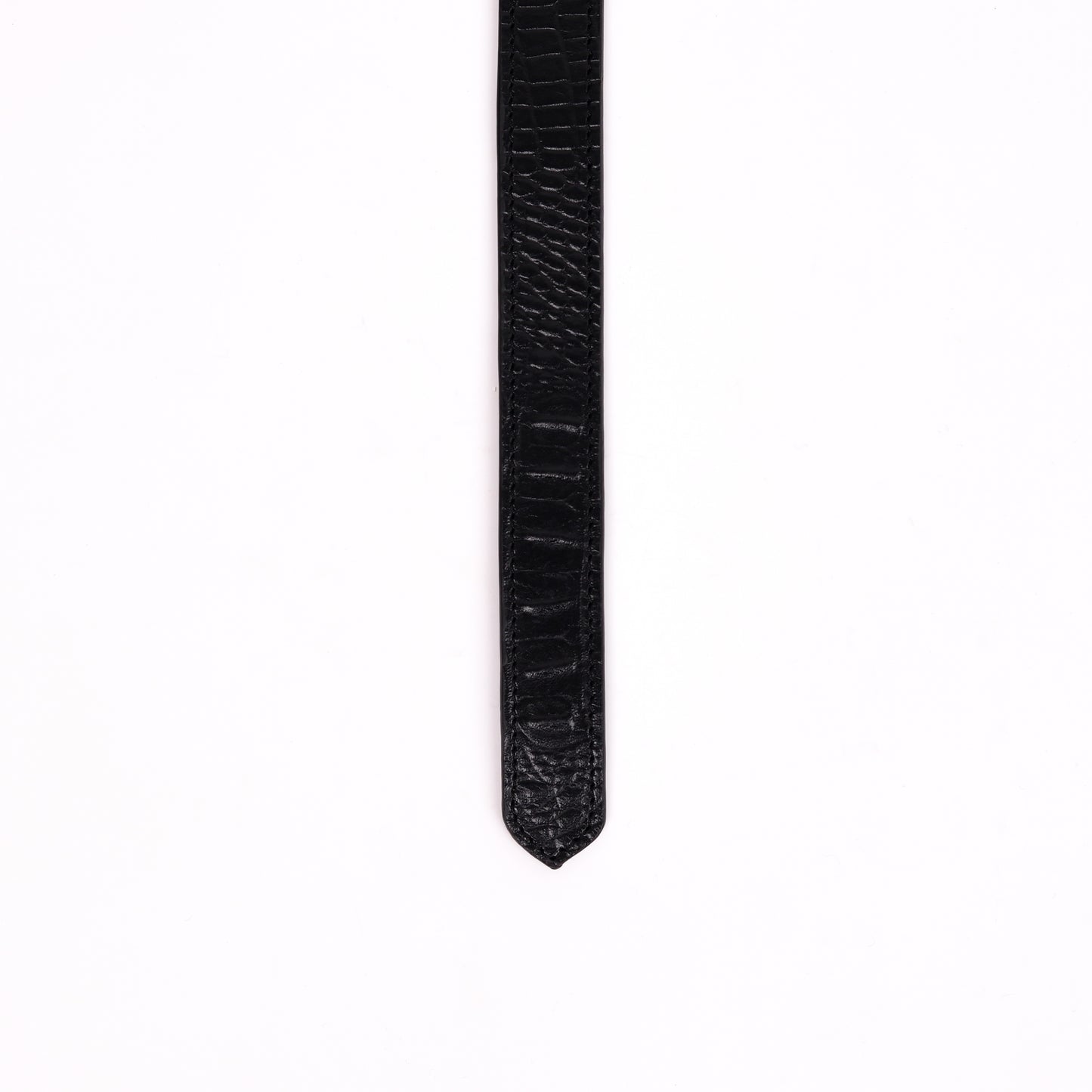 Antique Silver Buckle Belt (Black)
