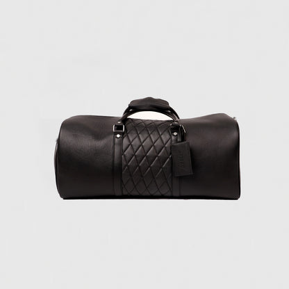 Black Lattice Duffle Bag