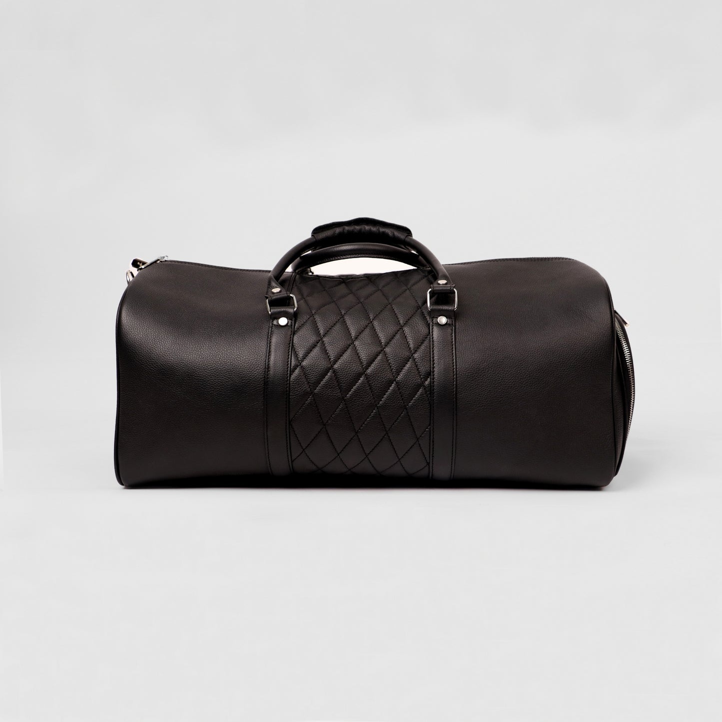Black Lattice Duffle Bag