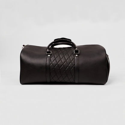 Black Lattice Duffle Bag