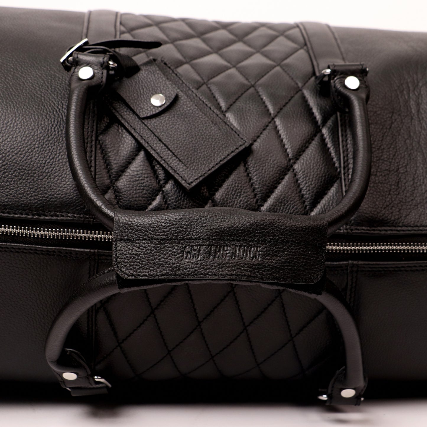 Black Lattice Duffle Bag