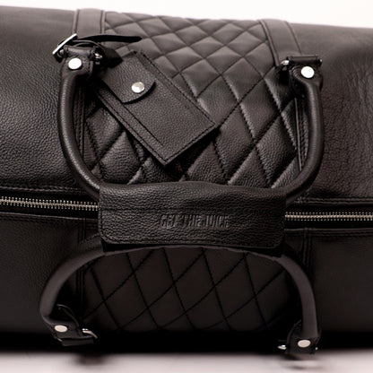 Black Lattice Duffle Bag