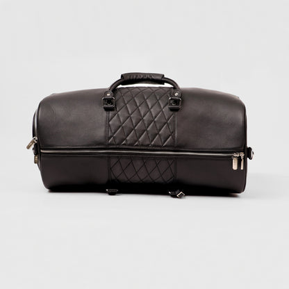 Black Lattice Duffle Bag