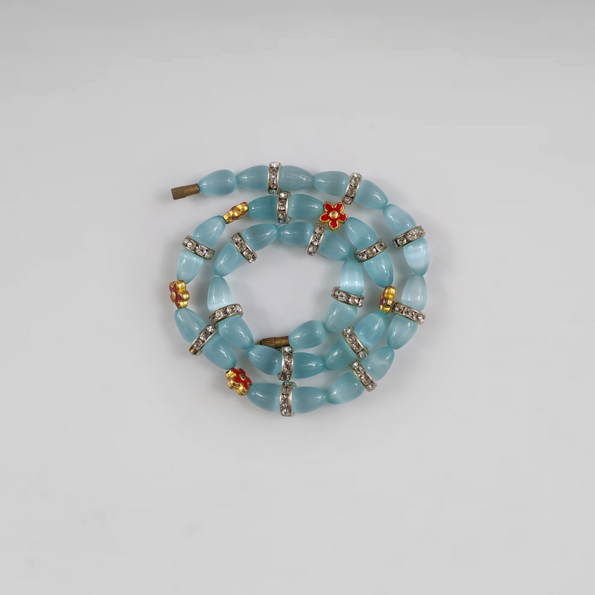 Bleu Céleste Crystal Collar