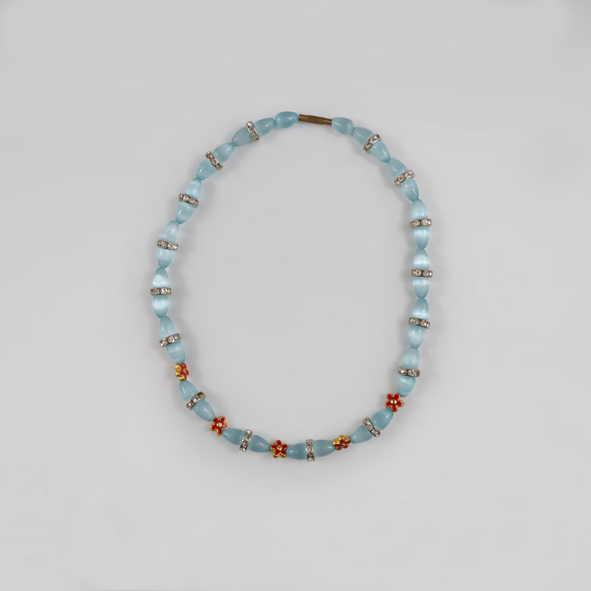 Bleu Céleste Crystal Collar