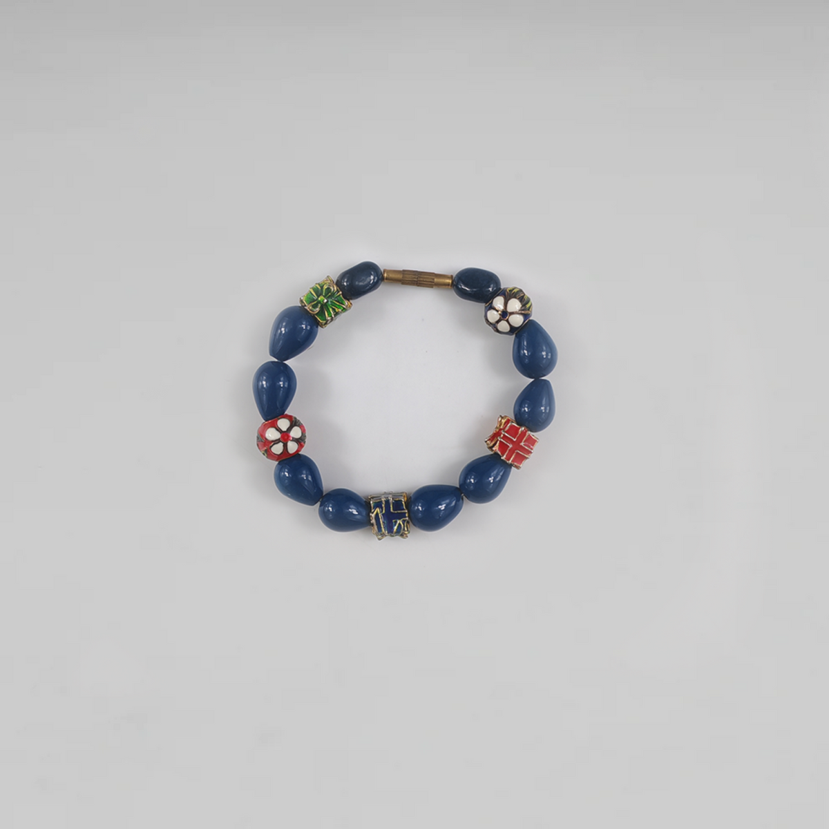 Bleu Impérial Enamel Bracelet