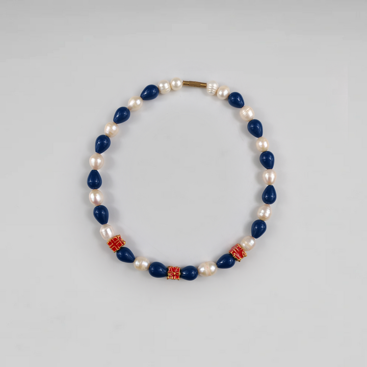 Bleu Impérial Pearl Necklace