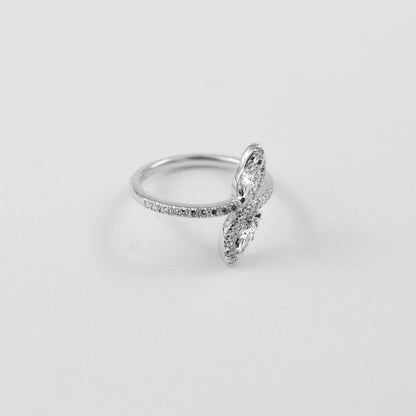 Bloom Duo Sterling Silver Lab-Grown Diamond Ring