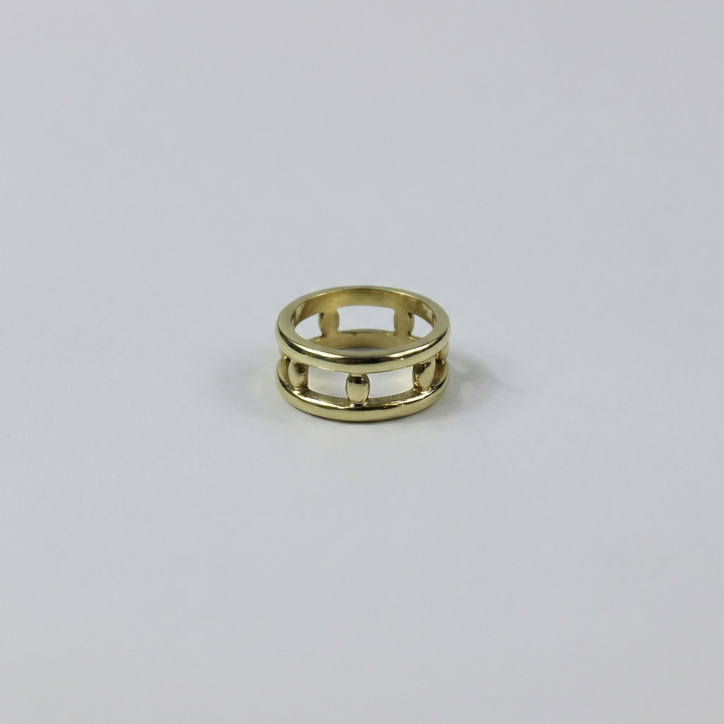 Brass Riverbed Ring