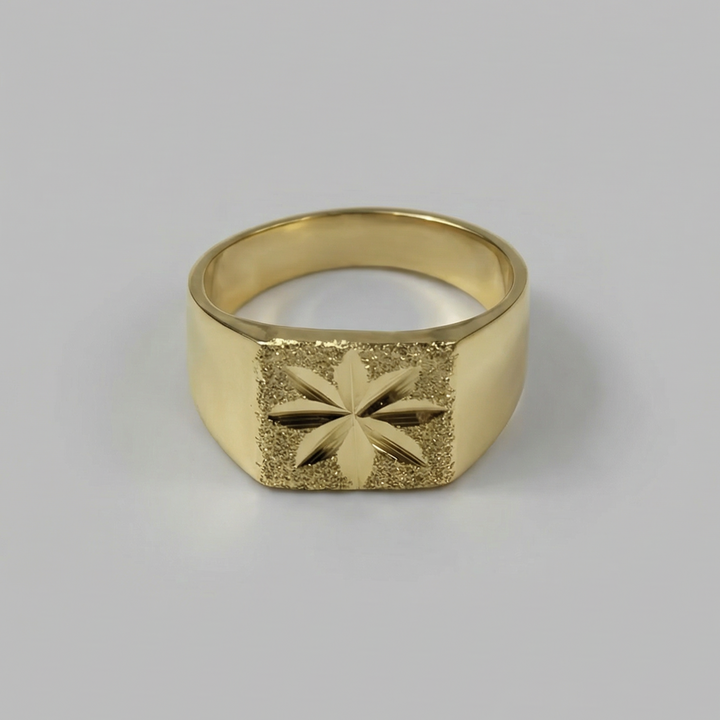Brass Vintage Polaris Star Ring